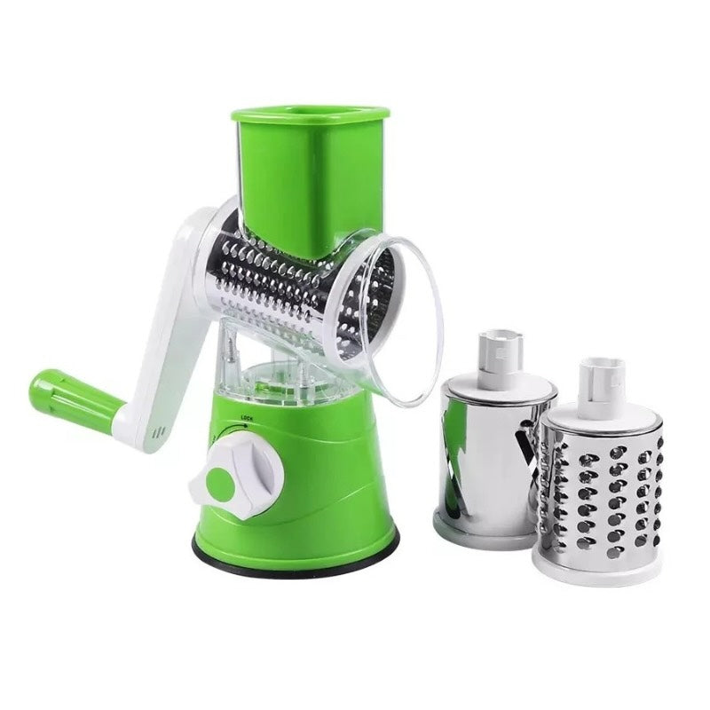 Multi-Functional Tabletop Drum Grater Manual Vegetable Cutter Slicer and Grater for Kitchen