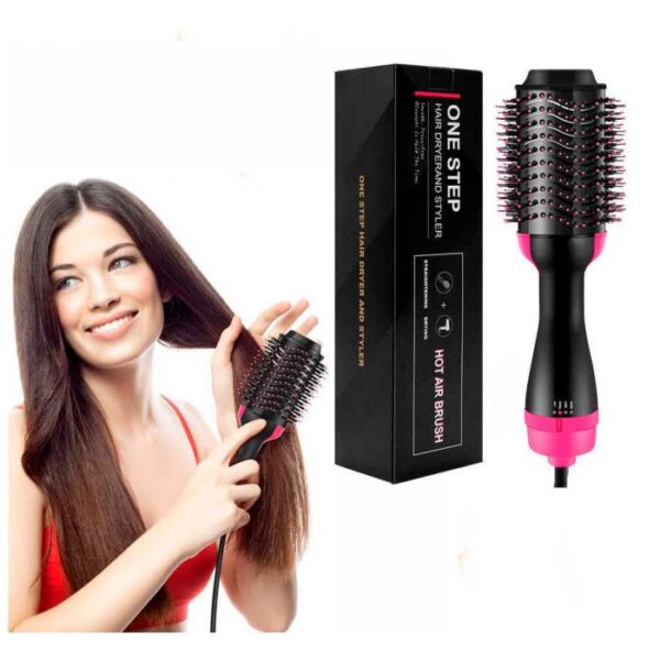 One Step Hot Air Brush | 3-in-1 Dryer, Straightener & Volumizer for Effortless Styling
