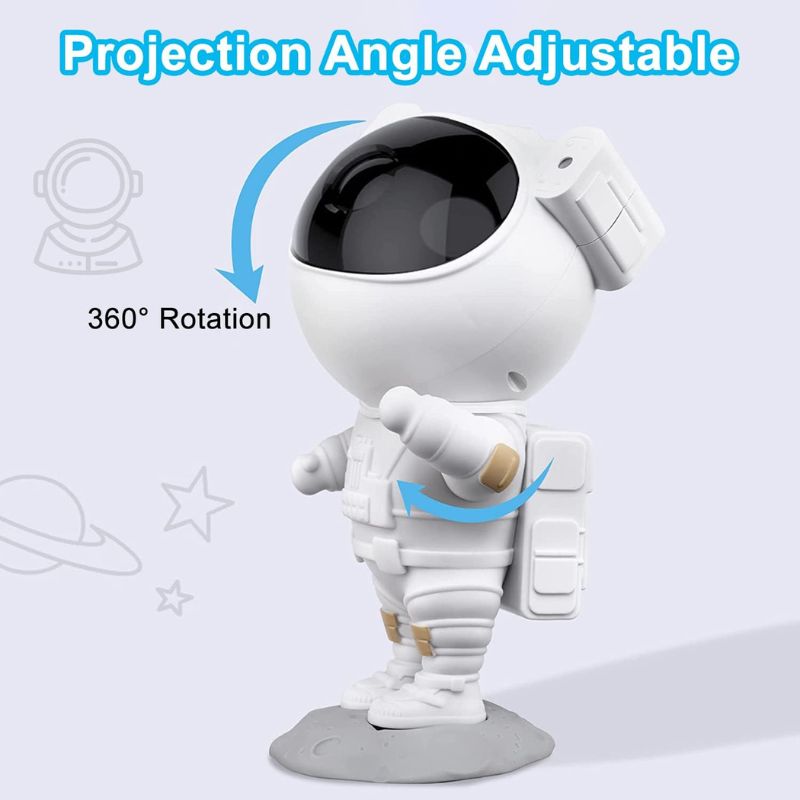 Astronaut Star Projector Night Light | Bring the Galaxy to Your Room | LED Nebula & Starry Sky Projection
