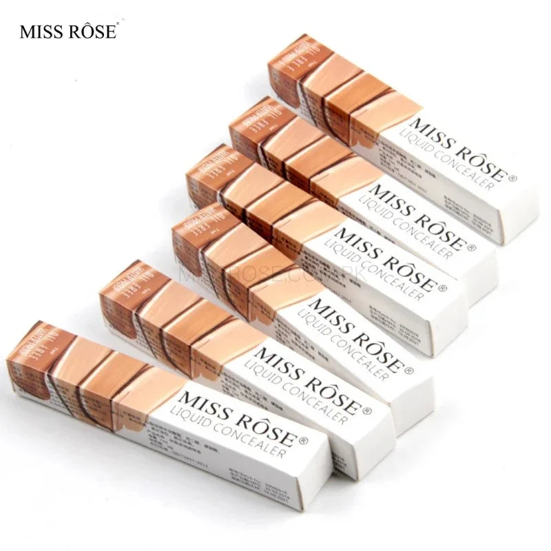 MISS ROSE Liquid Concealer | Ivory 6 | Waterproof High-Coverage Formula (5ml)