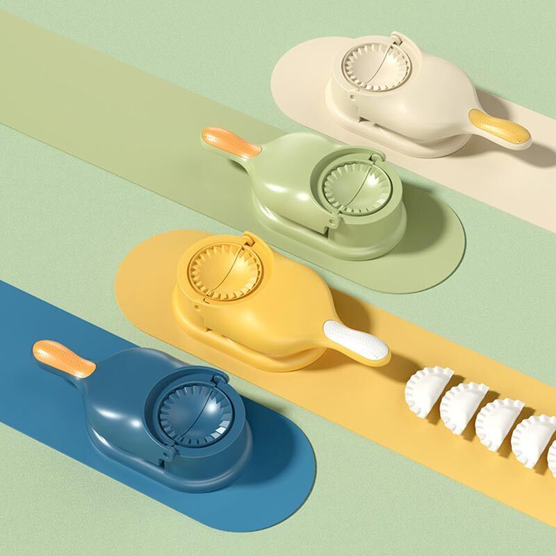 2-in-1 Dumpling & Samosa Maker | Mini Manual Tortilla & Dough Press | Random Colors