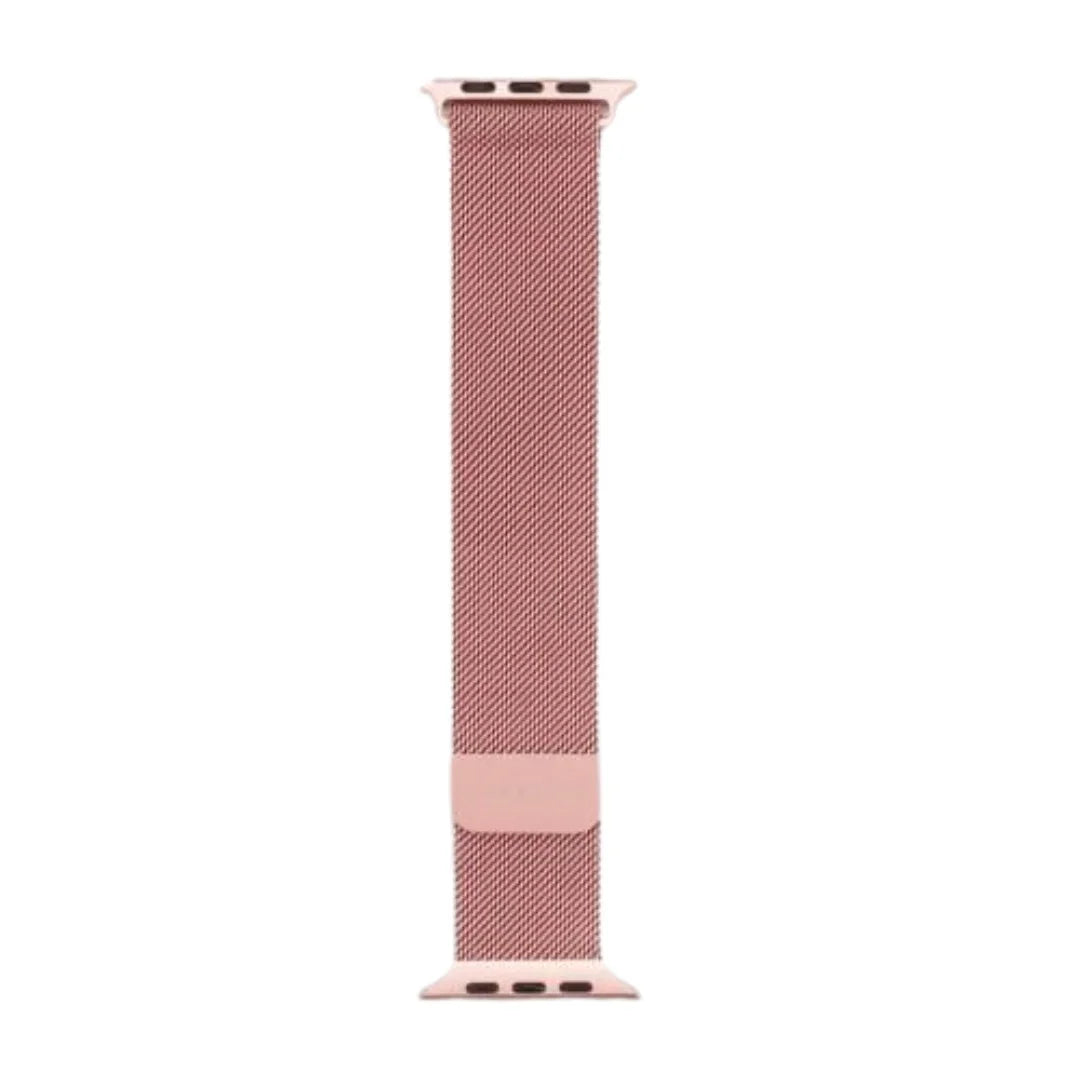 Rose Pink | Apple Watch Milanese Magnetic Loop Strap | Stainless Steel Band | 42mm / 44mm / 45mm