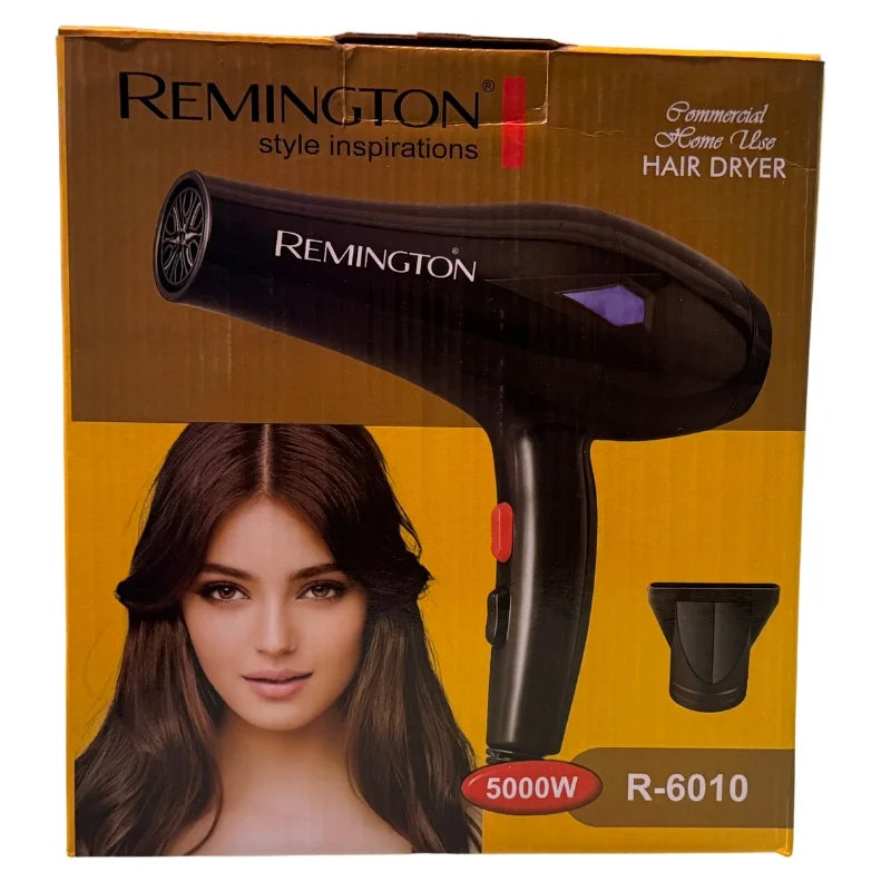 Remington Hair Dryer R-6010 Professional Ionic Dryer with 3 Speed Settings and DC Strong Motor