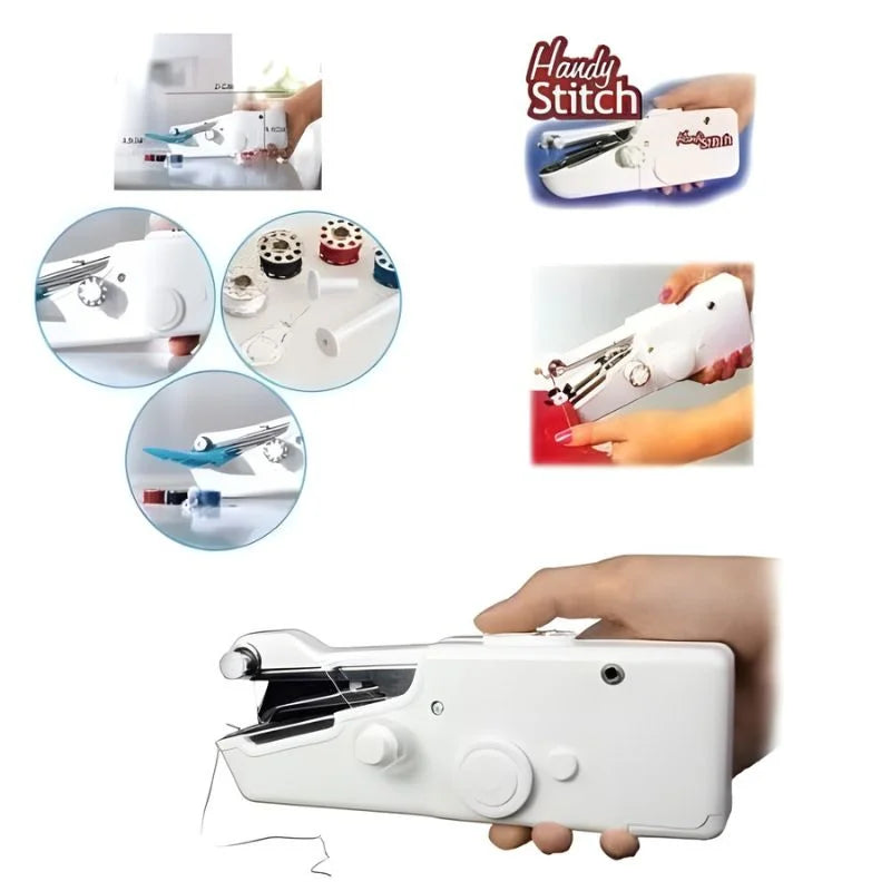 Handy Stitch Portable Cordless Sewing Machine | Quick Fabric Repairs & Easy Stitching Tool