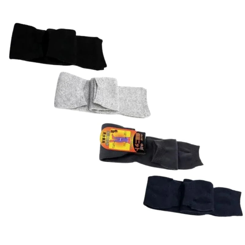 Unisex Wool Knee Warmers Pair | Warm Elastic Fit, Plain design | Winter Wear for Men & Women | Random Colors
