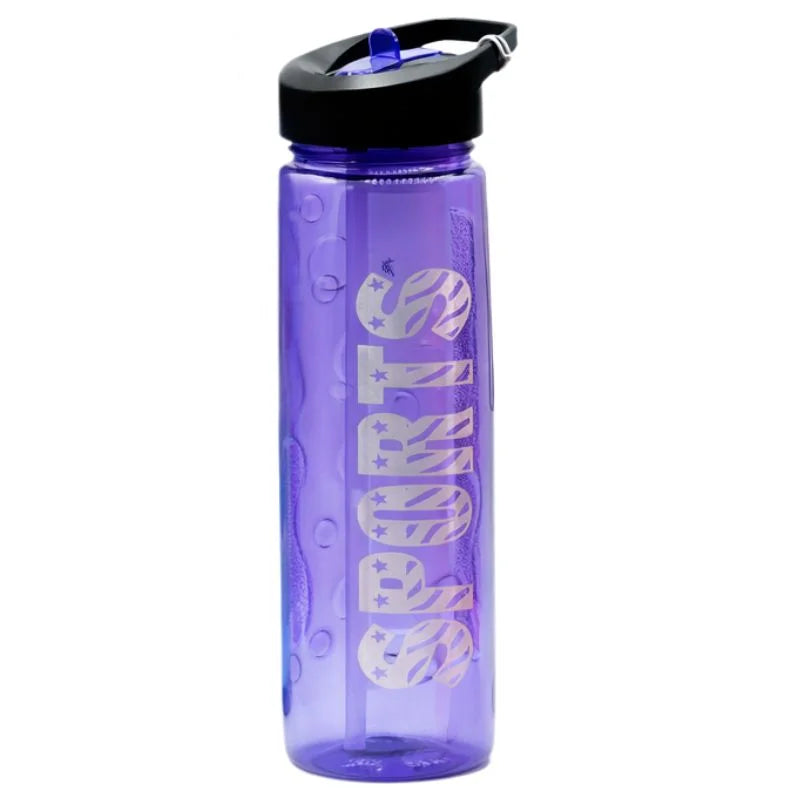 Purple Stylish Water Sport Bottle 1000ml with Straw | Leakproof BPA-Free Hydration Bottle for School, Gym & Travel