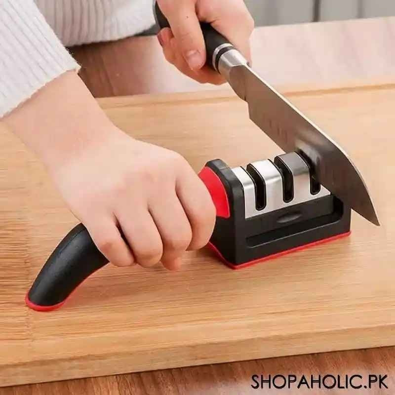 3-in-1 Knife Sharpener Set with Ceramic Peeler | 3-Stage Blade Restorer