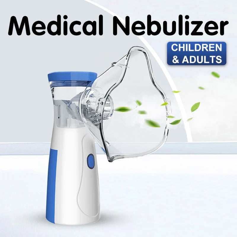 Portable Rechargeable Nebulizer Machine Asthma Inhaler 0.5L for Kids and Adults