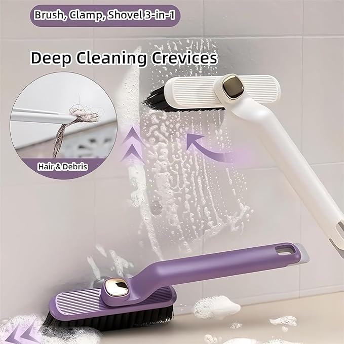 Multi-Function Rotating Crevice Cleaning Brush |  360° Deep Gap Cleaner for Kitchen, Bathroom & Home