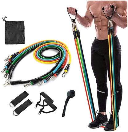 Gym Belt with Box | 5-in-1 Power Exercise Resistance Band Set | Adjustable Fitness Equipment for All