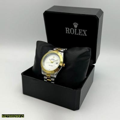 Rolex-Men's Stainless Steel Analogue Watch
