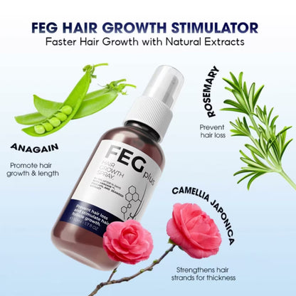 FEG Plus Hair Growth Spray 50ml | Anti-Hair Loss & Regrowth Solution
