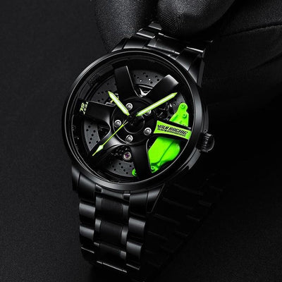 The Alloy Wheel Watch With Stainless Steel