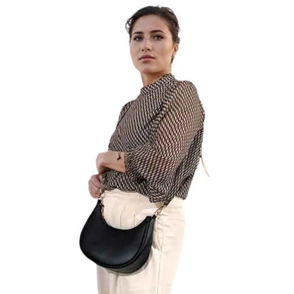 Black Luxury Fashion Hand Bag for Girls & Ladies | Stylish Shoulder & Crossbody Bag | Long Strap