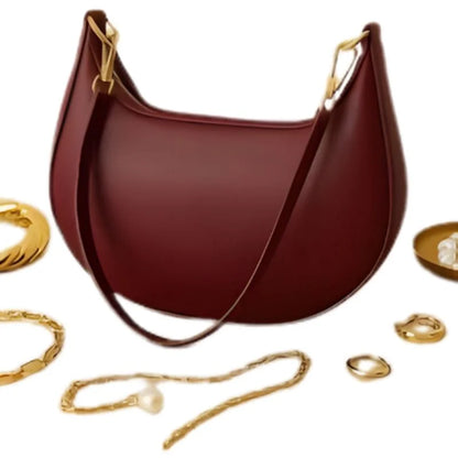 Maroon  Luxury Fashion Hand Bag for Girls & Ladies | Stylish Shoulder & Crossbody Bag | Long Strap