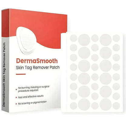 DermaSmooth Skin Tag Remover Patch |  Fast, Safe & Painless Skin Tag & Mole Removal | Nano-Microneedle Technology | 72 Patches