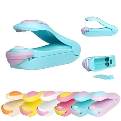 Portable Mini Heat Sealing Machine | Snack Bag Sealer | Handheld Resealer | Random Color