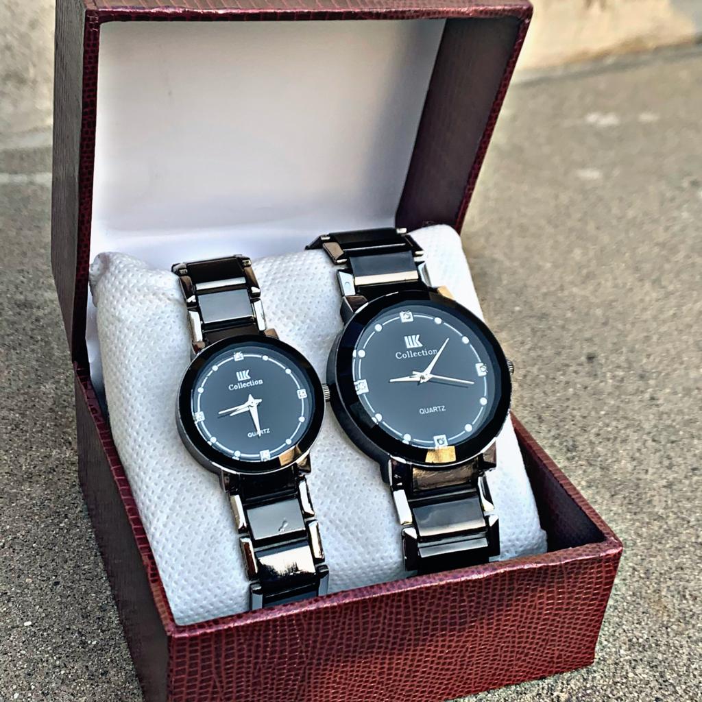 Premium Quality Couple Watch With Stainless Steel