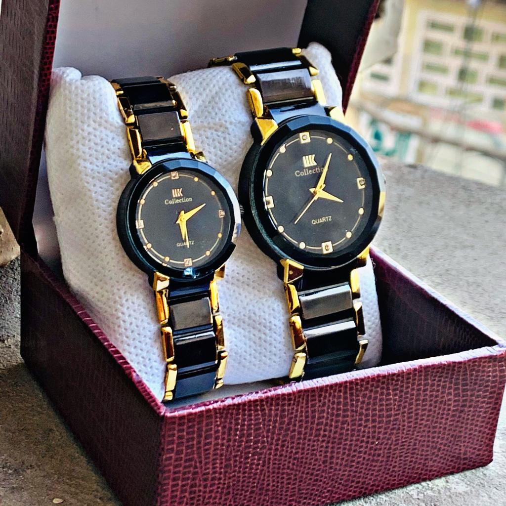Premium Quality Couple Watch With Stainless Steel