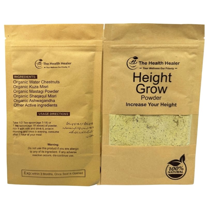 Health Healer Height Growth Powder 100g | Ayurvedic Herbal Supplement for Teens & Adults