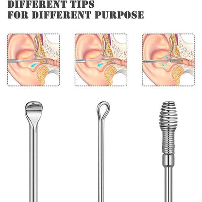 6-Piece Ear Wax Cleaning Kit |  Portable & Easy to Use